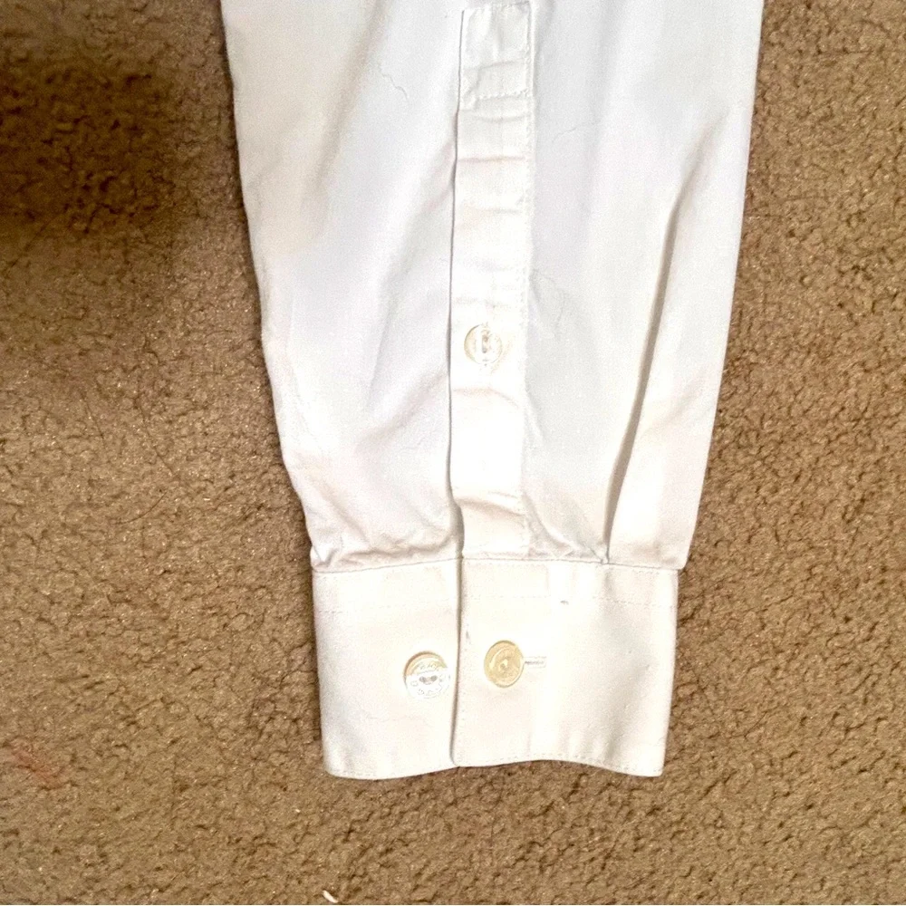 Men’s White long sleeve Slim Fit KENNETH COLE REACTION 15 1/2 34-35 Dress Shirt - Picture 8 of 9